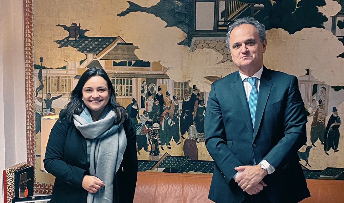 Catarina dos Santos zu Besuch in der portugiesischen Botschaft